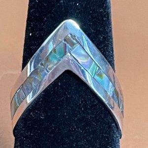 Sterling Silver / Abalone Ring